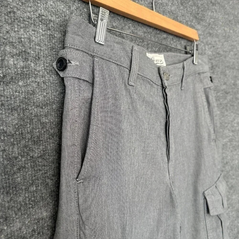 7 For All Mankind Shorts Mens 30 Grey Cargo Classic Fit Casual Preppy Summer - Picture 3 of 14